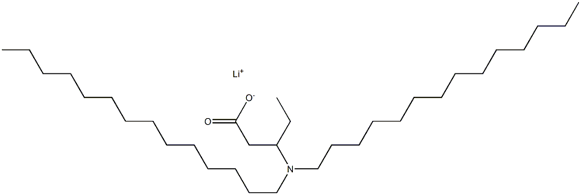 3-(Ditetradecylamino)valeric acid lithium salt Structure