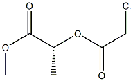 [R,(+)]-2-[(クロロアセチル)オキシ]プロピオン酸メチル 化学構造式