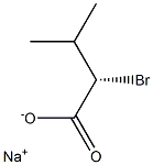 [S,(-)]-2-ブロモ-3-メチル酪酸ナトリウム 化学構造式