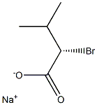 [S,(-)]-2-Bromo-3-methylbutyric acid sodium salt,,结构式