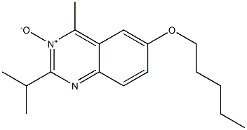 2-Isopropyl-4-methyl-6-pentyloxyquinazoline 3-oxide 结构式