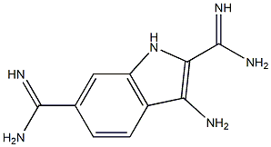 3-Amino-1H-indole-2,6-dicarboxamidine Structure