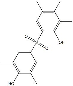 2,4'-Dihydroxy-3,3',4,5,5'-pentamethyl[sulfonylbisbenzene] Struktur