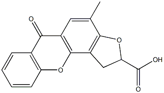 1,2-Dihydro-4-methyl-6-oxo-6H-furo[2,3-c]xanthene-2-carboxylic acid