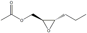 (2S,3S)-1-アセトキシ-2,3-エポキシヘキサン 化学構造式