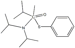 (2S,3R)-N,N-ジイソプロピル-3-(フェニルチオ)-2-メチル(3-2H)ブタンアミド 化学構造式