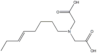 (5-Octenyl)iminodiacetic acid Structure