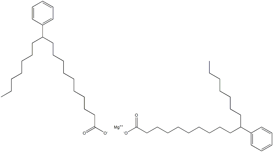 Bis(11-phenylstearic acid)magnesium salt Structure