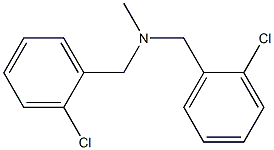 2-クロロ-N-(2-クロロベンジル)-N-メチルベンゼンメタンアミン 化学構造式