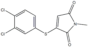 2-(3,4-Dichlorophenylthio)-N-methylmaleimide Structure