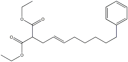 [(E)-8-Phenyl-2-octenyl]malonic acid diethyl ester Structure