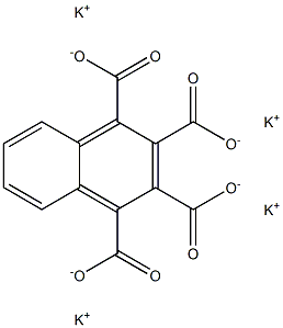 1,2,3,4-Naphthalenetetracarboxylic acid tetrapotassium salt,,结构式