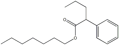 2-Phenylpentanoic acid heptyl ester Struktur