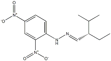 [S,(-)]-2-Ethyl-3-methylbutyraldehyde 2,4-dinitrophenylhydrazone Struktur