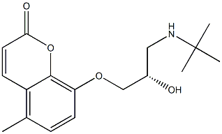 8-[(S)-3-[(1,1-Dimethylethyl)amino]-2-hydroxypropoxy]-5-methyl-2H-1-benzopyran-2-one|