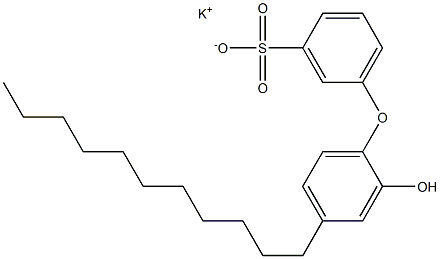 2'-Hydroxy-4'-undecyl[oxybisbenzene]-3-sulfonic acid potassium salt,,结构式