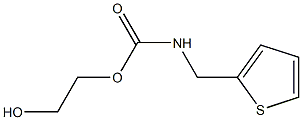 N-(2-テニル)カルバミド酸2-ヒドロキシエチル 化学構造式