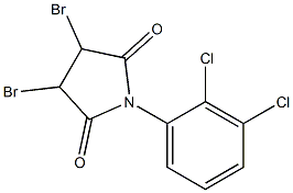 N-(2,3-Dichlorophenyl)-2,3-dibromosuccinimide Structure