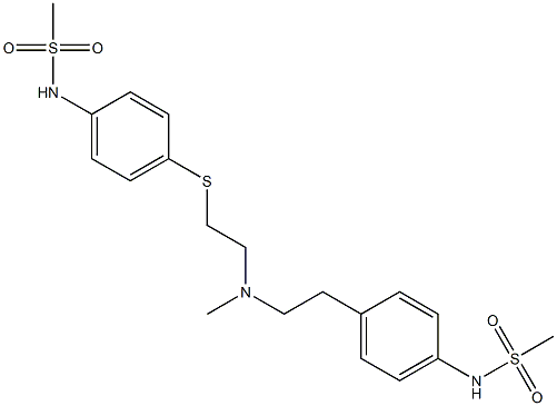 N-[4-[2-[N-Methyl-2-(4-methylsulfonylaminophenylthio)ethylamino]ethyl]phenyl]methanesulfonamide