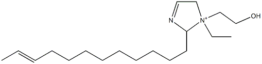 2-(10-Dodecenyl)-1-ethyl-1-(2-hydroxyethyl)-3-imidazoline-1-ium Structure