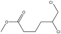 5,6-Dichlorocaproic acid methyl ester,,结构式