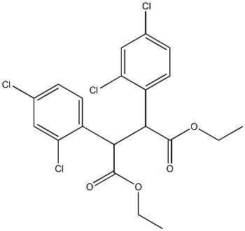 2,3-Bis(2,4-dichlorophenyl)succinic acid diethyl ester 结构式