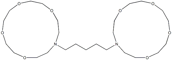 13,13'-Pentamethylenebis(1,4,7,10-tetraoxa-13-azacyclopentadecane) Structure