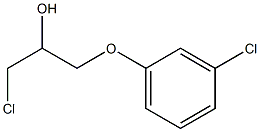 1-Chloro-3-(3-chlorophenoxy)-2-propanol Struktur