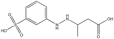 3-[2-(m-Sulfophenyl)hydrazino]butyric acid,,结构式