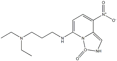 7-[3-(Diethylamino)propylamino]-4-nitrobenzofurazane 1-oxide Struktur