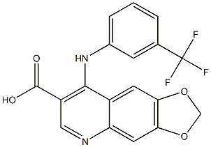 4-[[3-(Trifluoromethyl)phenyl]amino]-6,7-(methylenedioxy)quinoline-3-carboxylic acid