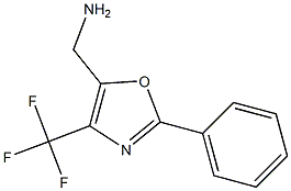 2-Phenyl-4-(trifluoromethyl)-5-aminomethyloxazole Structure