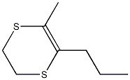 2,3-Dihydro-5-methyl-6-propyl-1,4-dithiin,,结构式