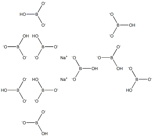 Disodium decaborate Struktur