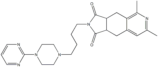 2-[4-[4-(2-Pyrimidinyl)-1-piperazinyl]butyl]-5,7-dimethyl-4,9-dihydro-2H-pyrrolo[3,4-g]isoquinoline-1,3(3aH,9aH)-dione