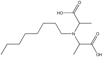 2,2'-(Octylimino)bis(propionic acid),,结构式
