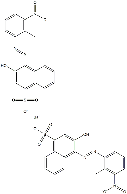 Bis[1-[(2-methyl-3-nitrophenyl)azo]-2-hydroxy-4-naphthalenesulfonic acid]barium salt