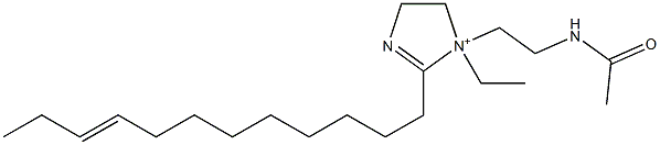 1-[2-(Acetylamino)ethyl]-2-(9-dodecenyl)-1-ethyl-2-imidazoline-1-ium 结构式