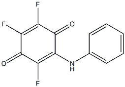 2-[(フェニル)アミノ]-3,5,6-トリフルオロ-2,5-シクロヘキサジエン-1,4-ジオン 化学構造式