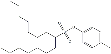 8-Pentadecanesulfonic acid 4-methylphenyl ester,,结构式