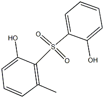 2,2'-Dihydroxy-6'-methyl[sulfonylbisbenzene] 结构式