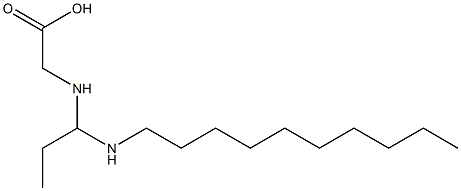 N-[1-(Decylamino)propyl]aminoacetic acid Structure