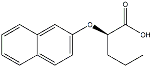 [R,(+)]-2-(2-ナフチルオキシ)吉草酸 化学構造式