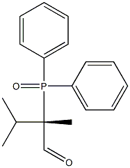 (S)-2-(Diphenylphosphinyl)-2,3-dimethylbutanal Structure