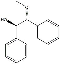 (1R,2R)-1,2-Diphenyl-2-methoxyethane-1-ol Struktur