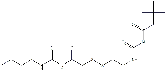  1-(3,3-Dimethylbutyryl)-3-[2-[[(3-isopentylureido)carbonylmethyl]dithio]ethyl]urea