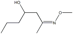 2-Methoxyiminoheptan-4-ol,,结构式