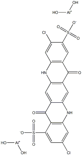 3,10-Dichloro-5,7,12,14-tetrahydro-7,14-dioxoquino[2,3-b]acridine-1,9-disulfonic acid bis(dihydroxyaluminum) salt