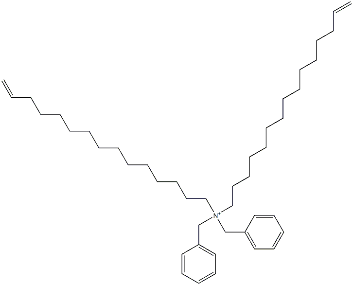 Di(14-pentadecenyl)dibenzylaminium Struktur