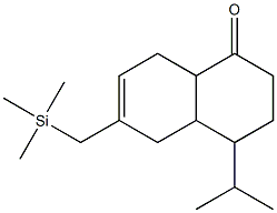 4-Isopropyl-6-(trimethylsilylmethyl)-3,4,4a,5,8,8a-hexahydro-1(2H)-naphthalenone Structure